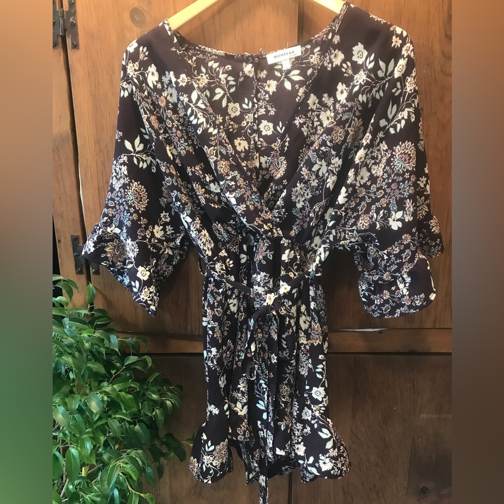 Beautiful Plumb Coloured Monteau Romper - Size Large